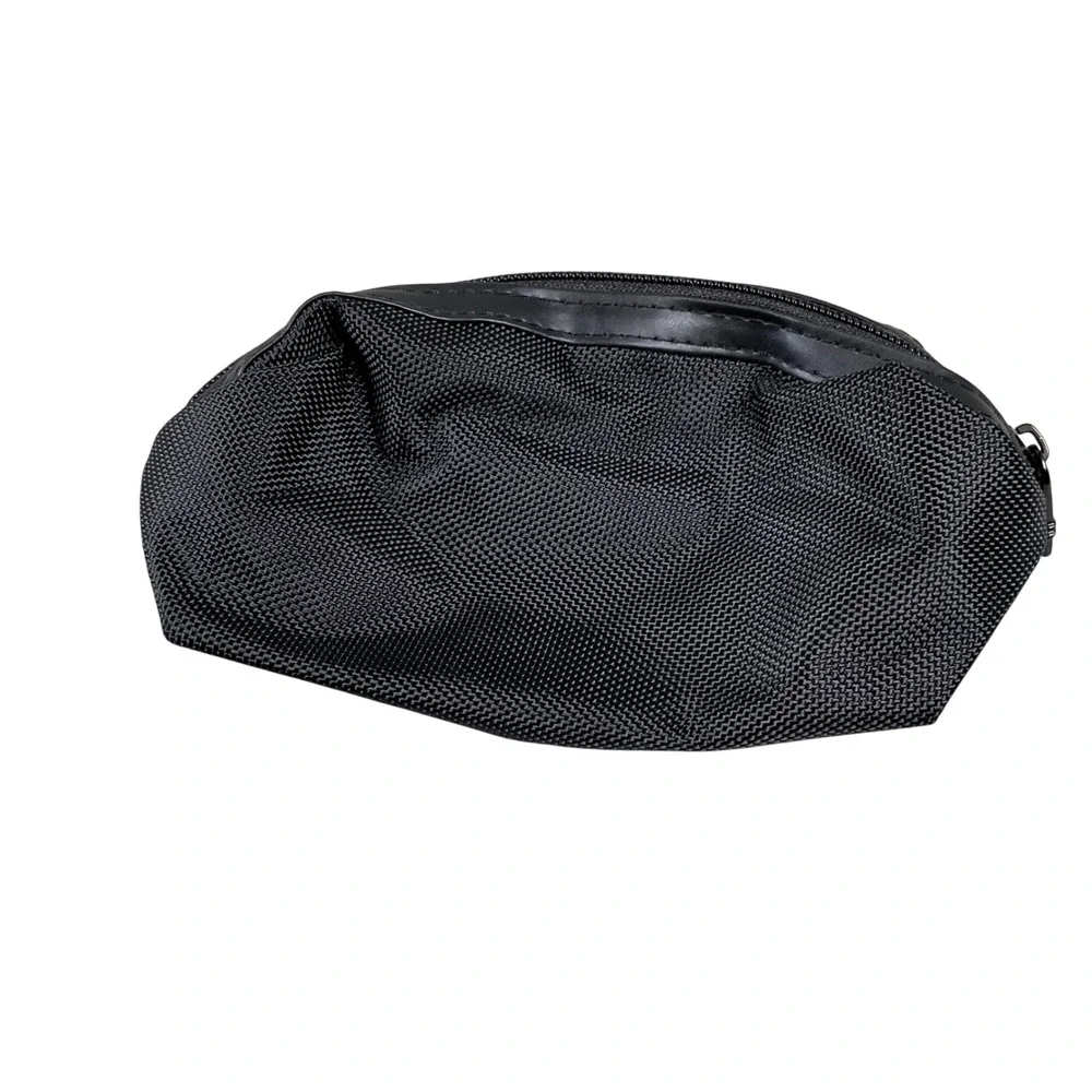 TUMI Pouch Unisex Small Black Ballistic Nylon Delta Amenity Kit Zippered Bag